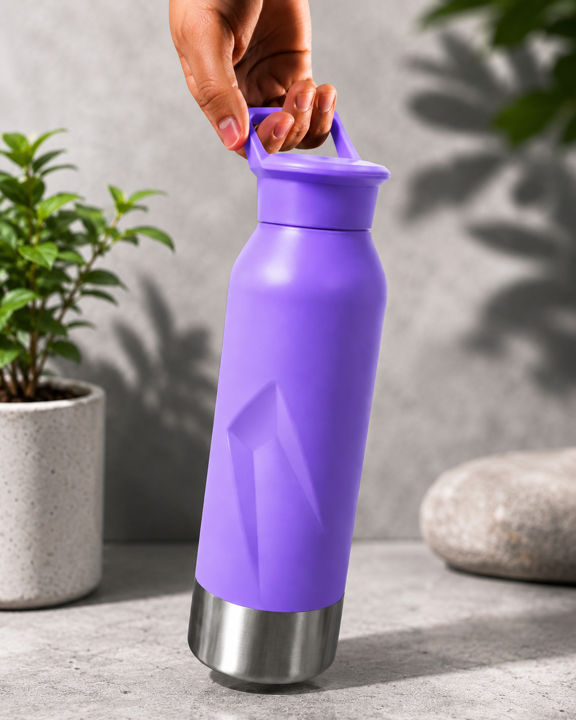 Vacuum Insulated Water Bottle – 500ml (Purple)
