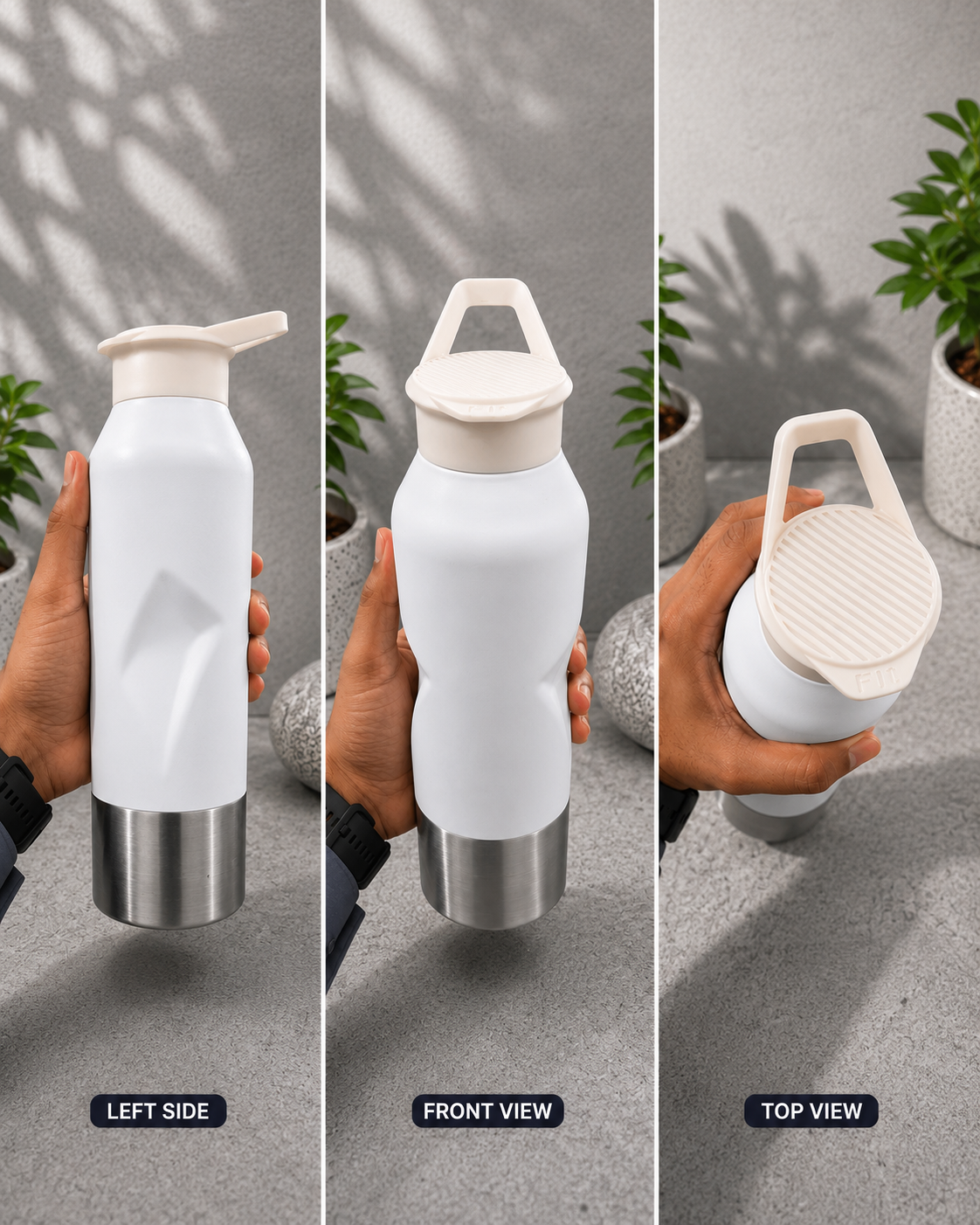 Vacuum Insulated Water Bottle – 500ml (White)