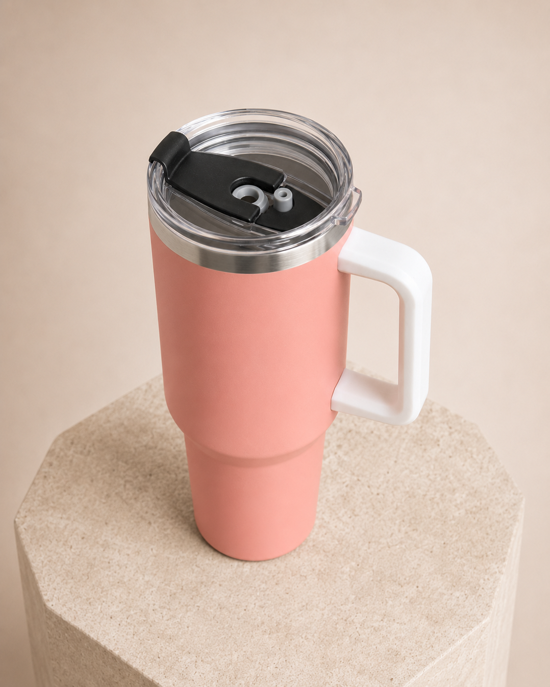 Pink Insulated Travel Tumbler – 1200ml