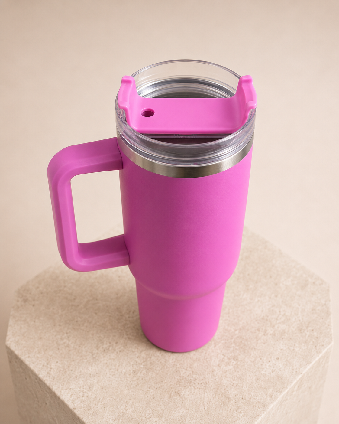 Vibrant Pink Insulated Travel Tumbler (1200ml)