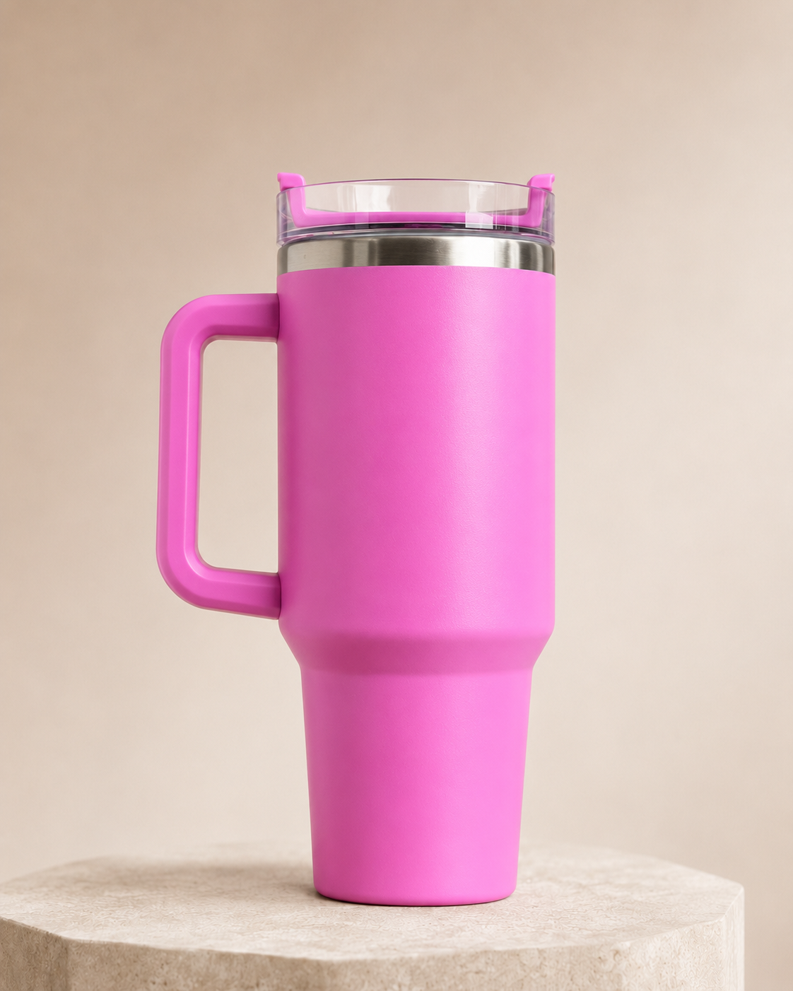 Vibrant Pink Insulated Travel Tumbler (1200ml)