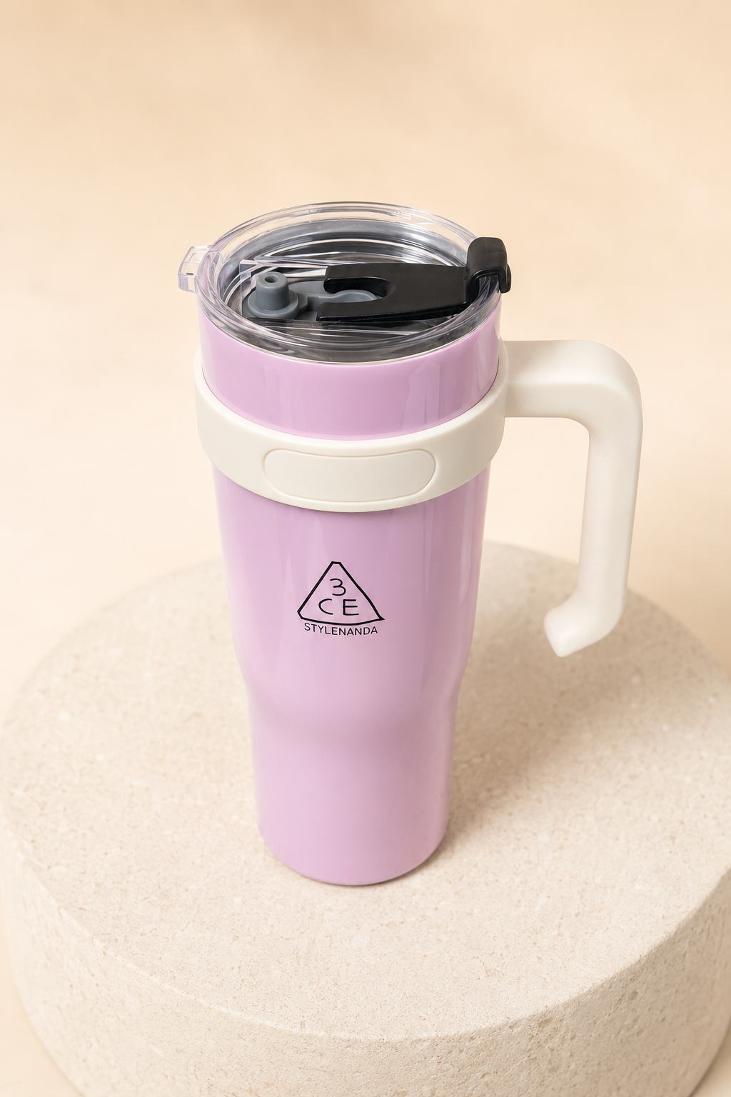 Pastel Pink Grip Travel Tumbler(1200ml)