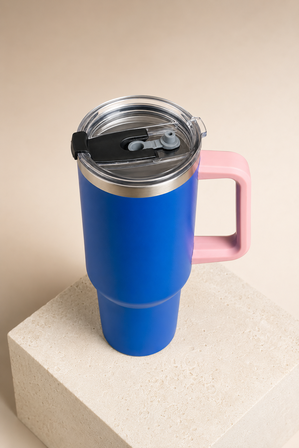 Cobalt Blue & Pink Travel Tumbler(1200ml)