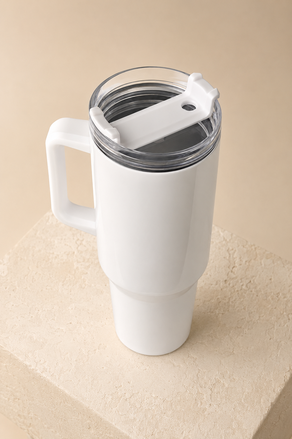 Glossy White Travel Tumble(1200ml)