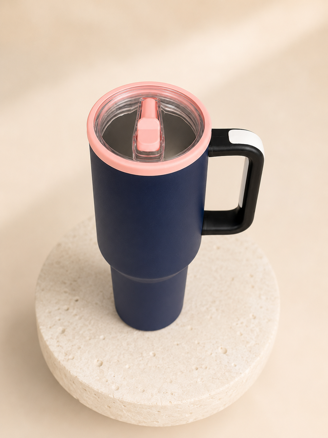 Navy Rose Grip Tumbler(1200ml)