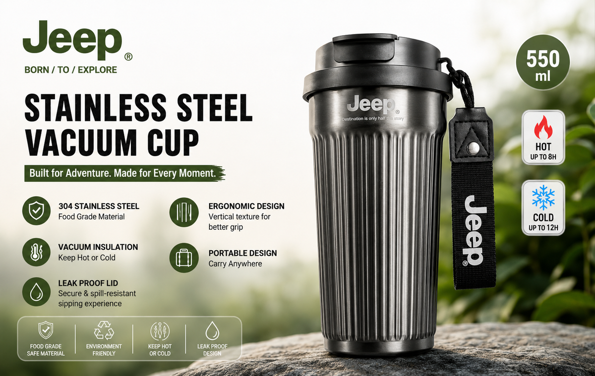 Jeep Insulated Travel Mug – 550ml