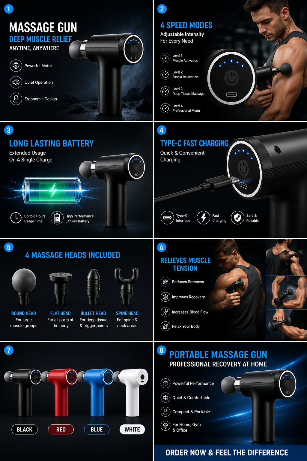 Mini Deep Tissue Massage Gun.