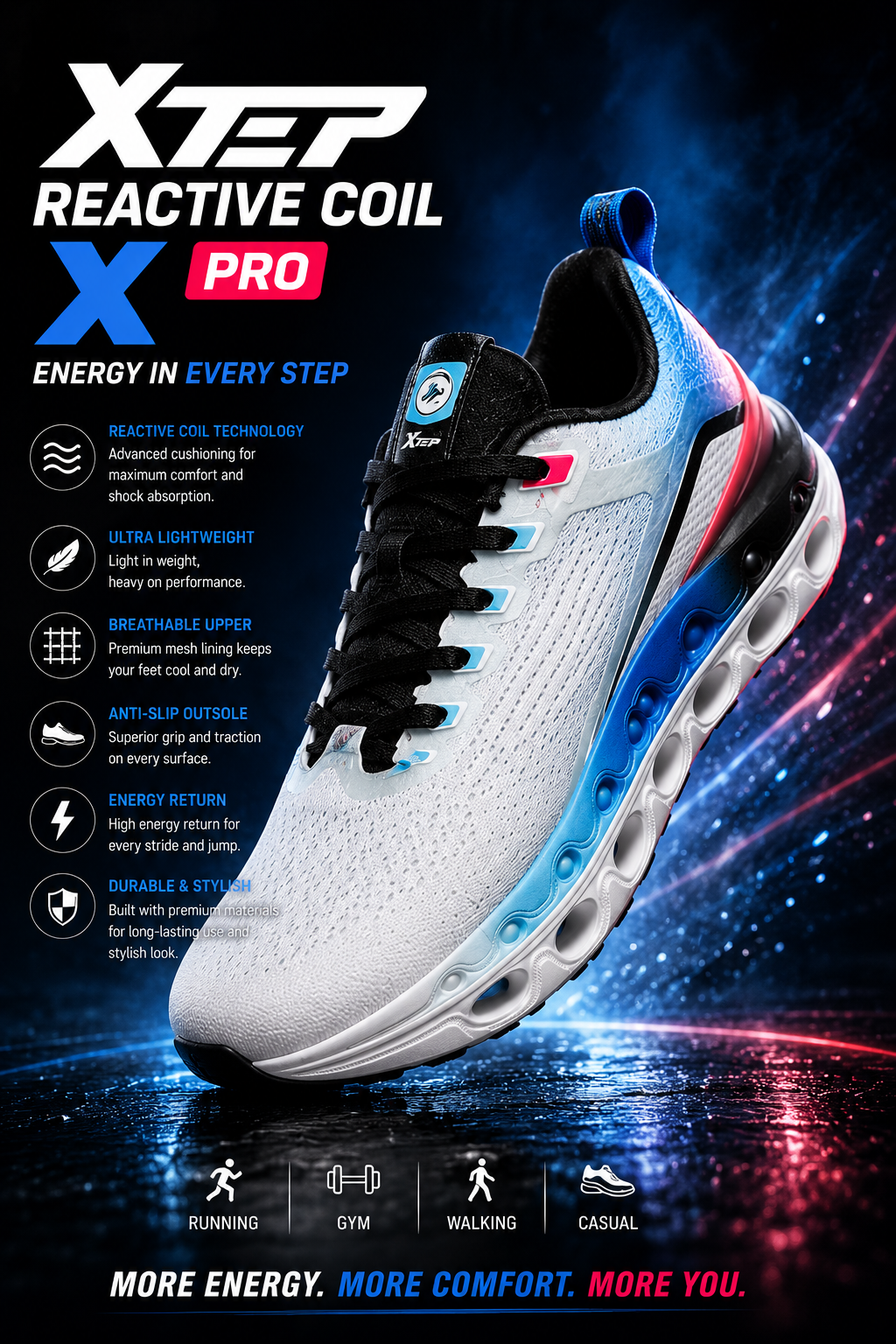 Xtep Reactive Coil X Pro Air