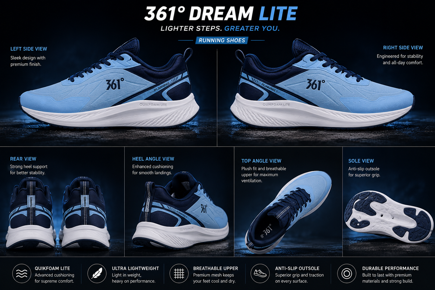 361° Dream Lite Running Shoes