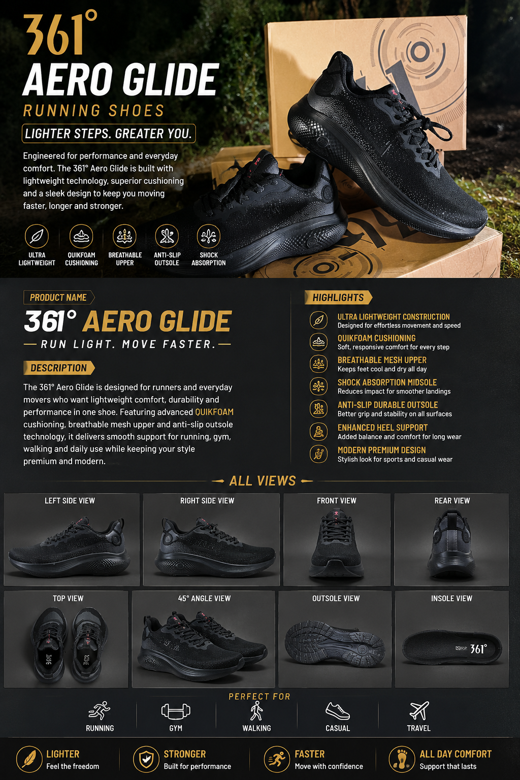 361° Aero Glide Black Edition