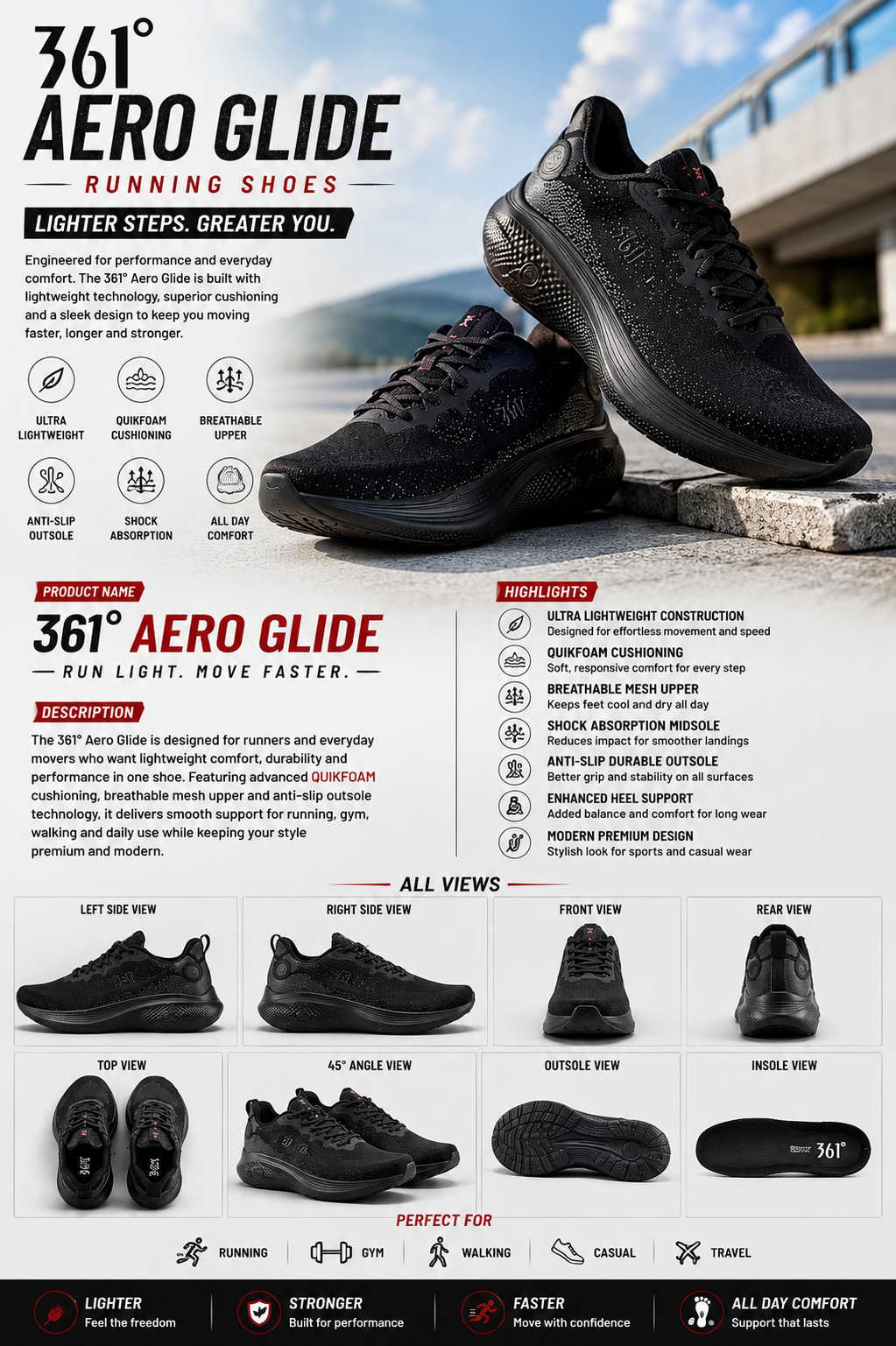 361° Aero Glide Black Edition