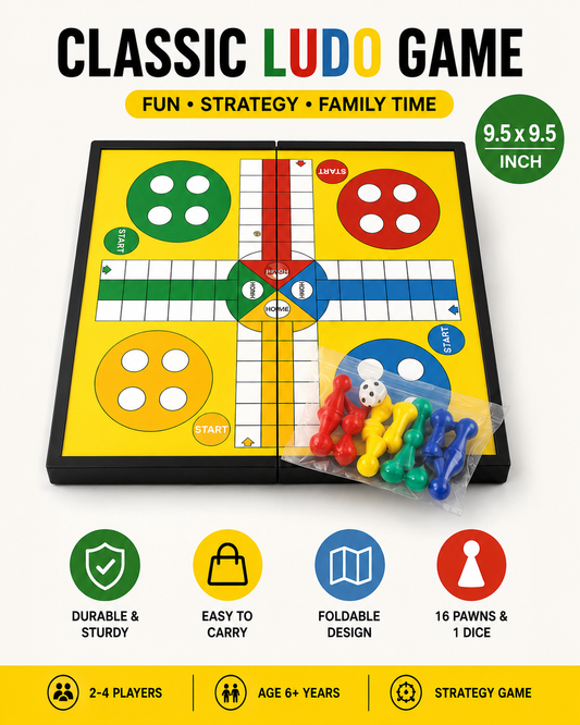 Foldable Ludo Board Game Set.