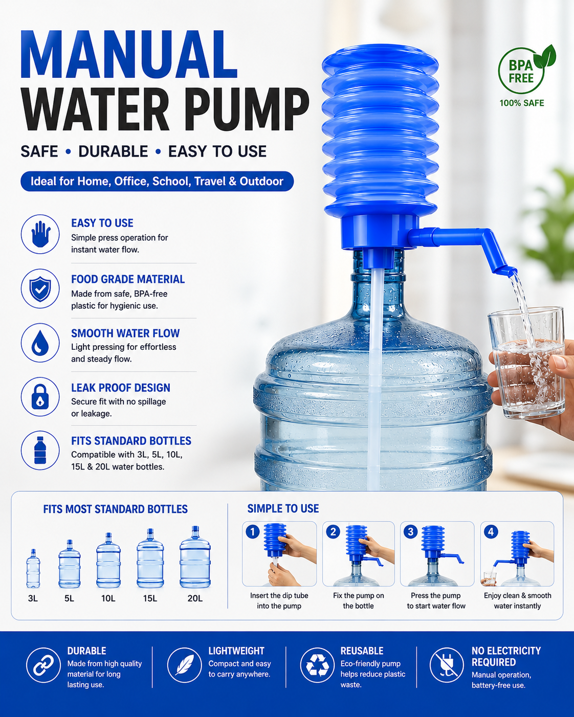 Manual Water Dispenser Pump.