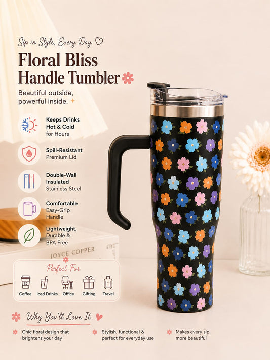 BloomPrint Stainless Steel Travel Mug/Tumbler – 1200ml