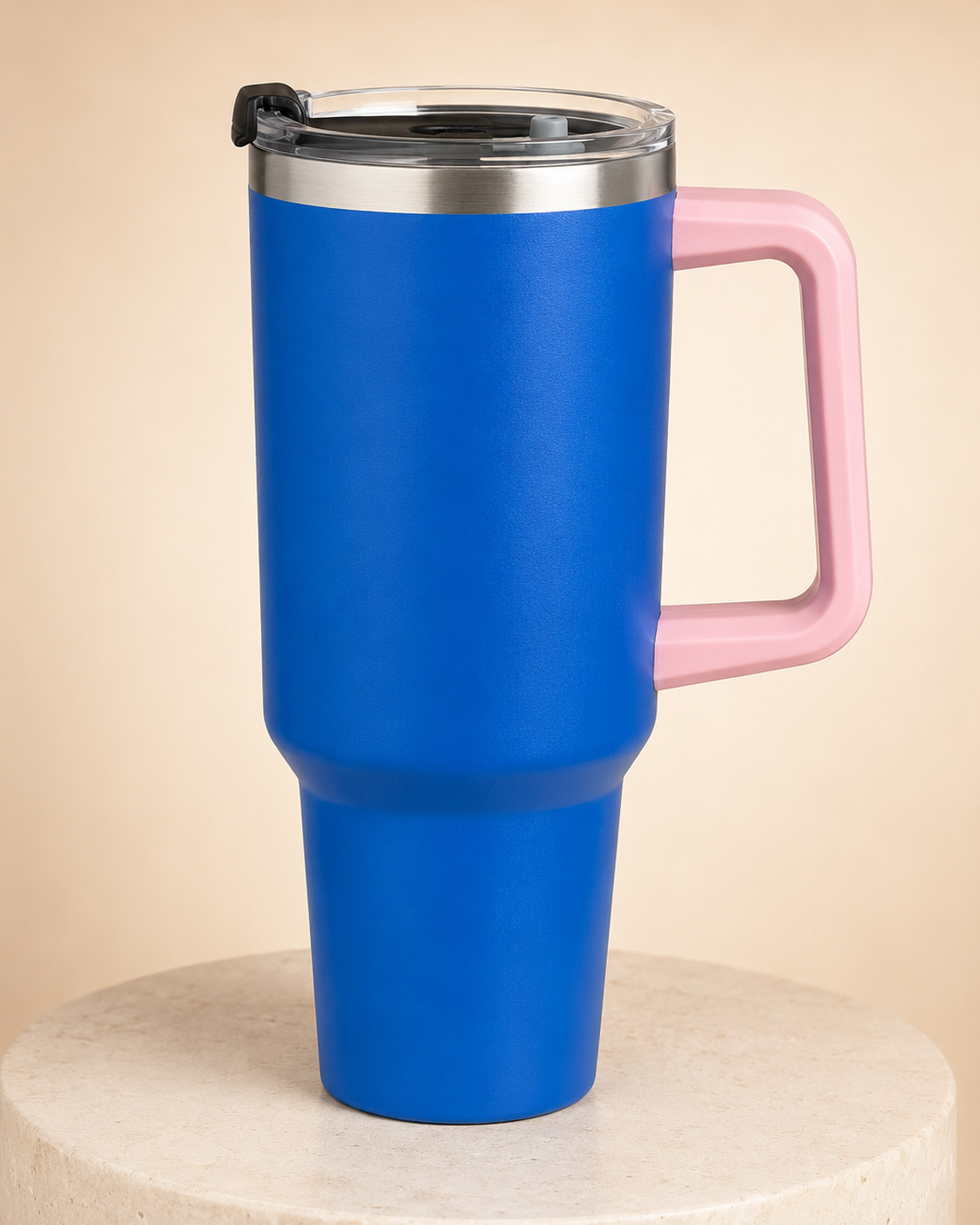 Cobalt Blue & Pink Travel Tumbler(1200ml)
