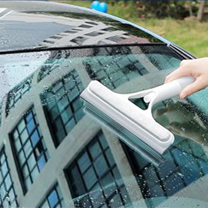 3 in 1 Window Cleaner Tool with Spray Bottle – Squeegee & Brush Cleaner.