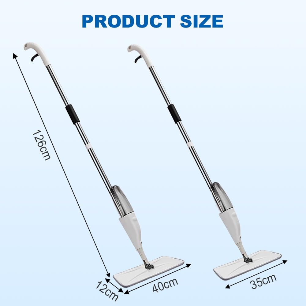 360° Rotating 2 in 1 Spray Mop – Wet & Dry Flat Floor Cleaning Mop.
