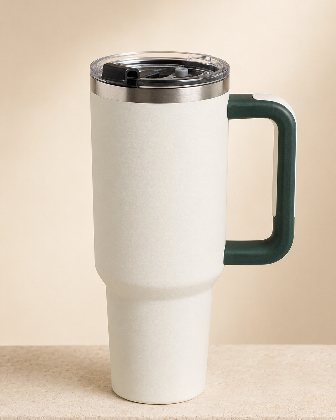 Ivory & Forest Green Travel Tumbler(1200ml)