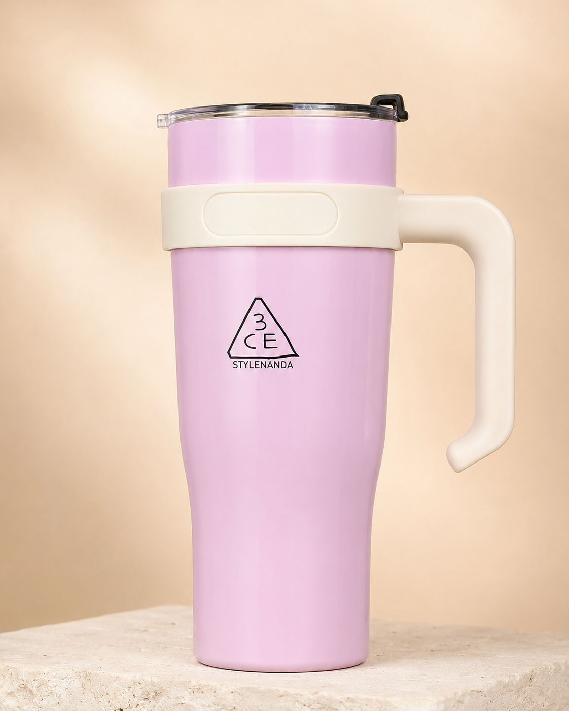 Pastel Pink Grip Travel Tumbler(1200ml)