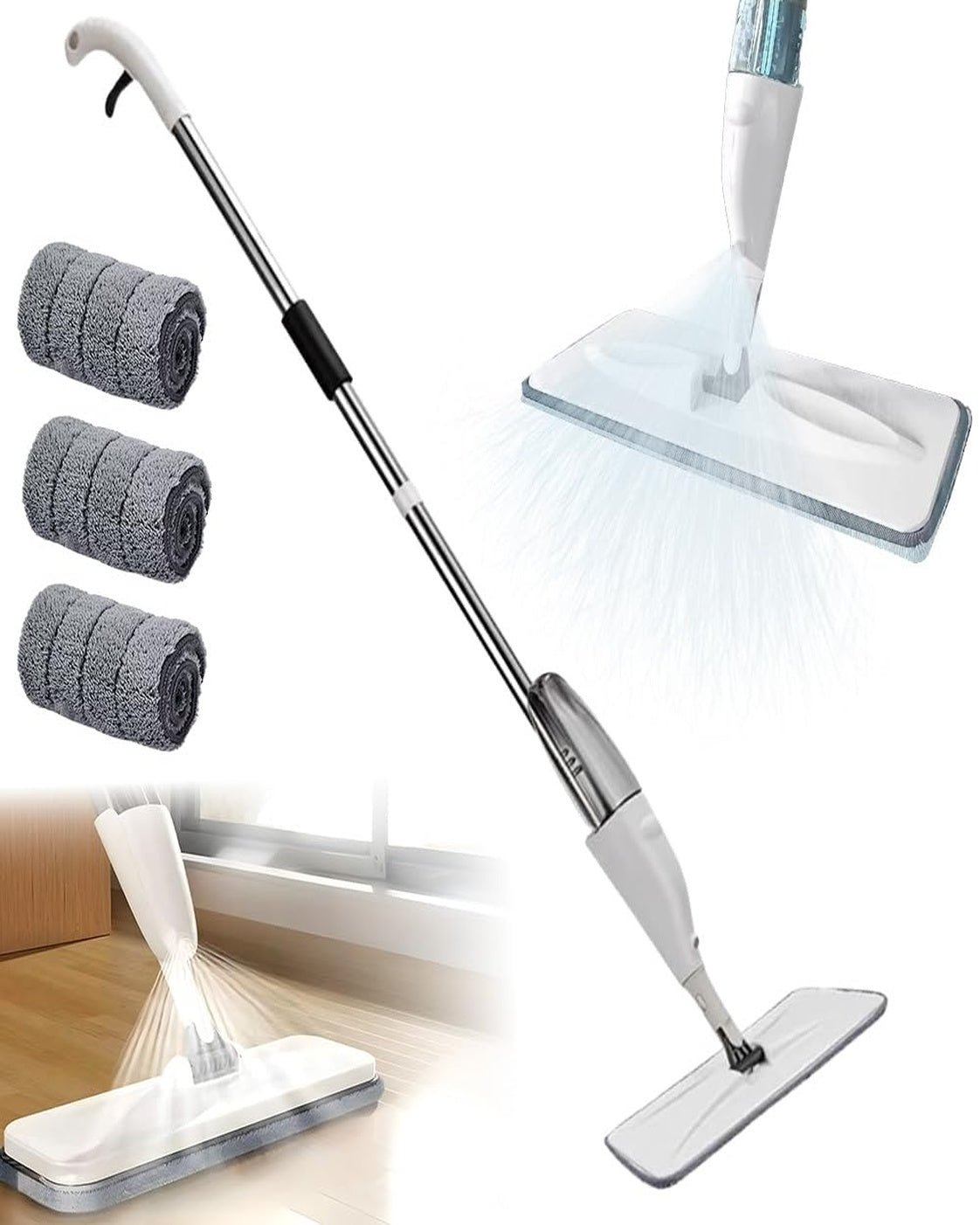 360° 2-in-1 Spray Mop – Wet & Dry