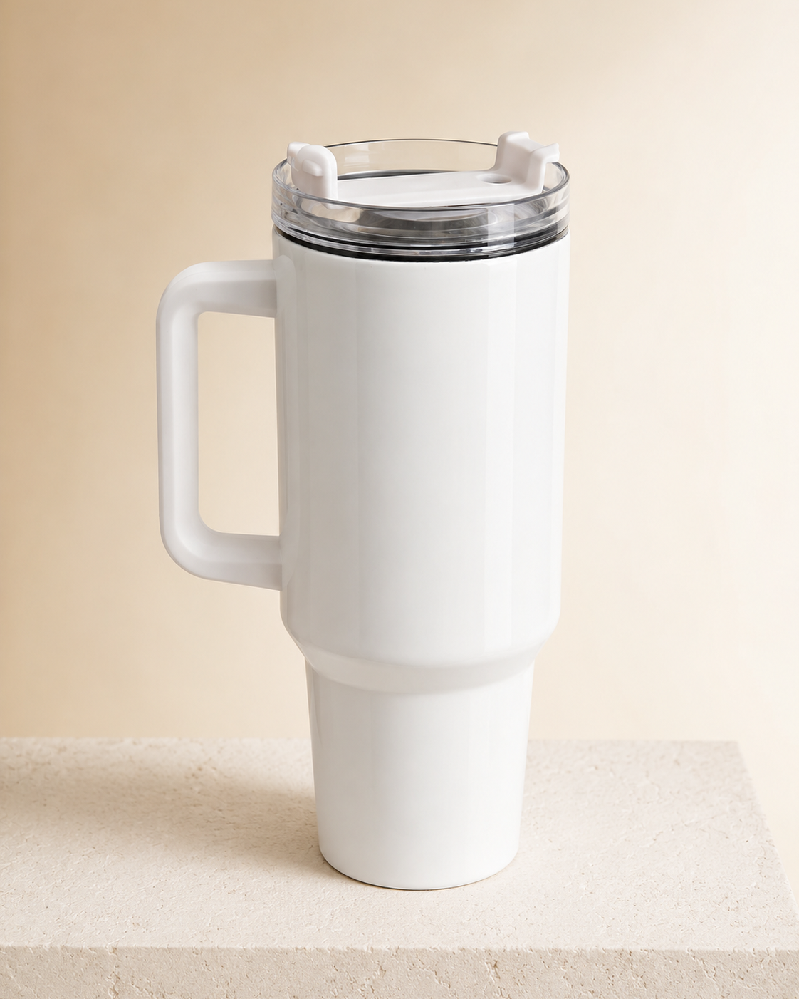 Glossy White Travel Tumble(1200ml)